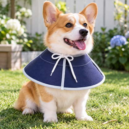 Soft Fabric Pet Protective Collar for Cats and Dogs