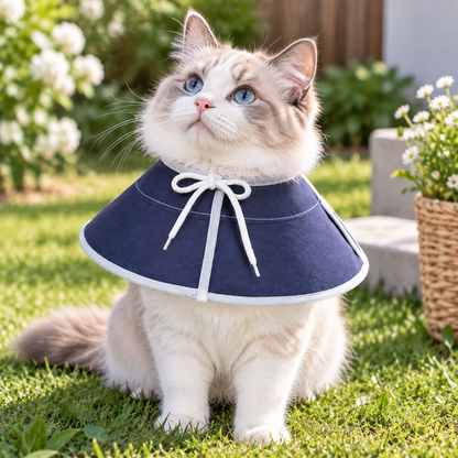 Soft Fabric Pet Protective Collar for Cats and Dogs