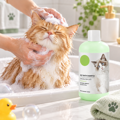 Pet Bath Shampoo for Cats 510ml Gentle Cleaning Care