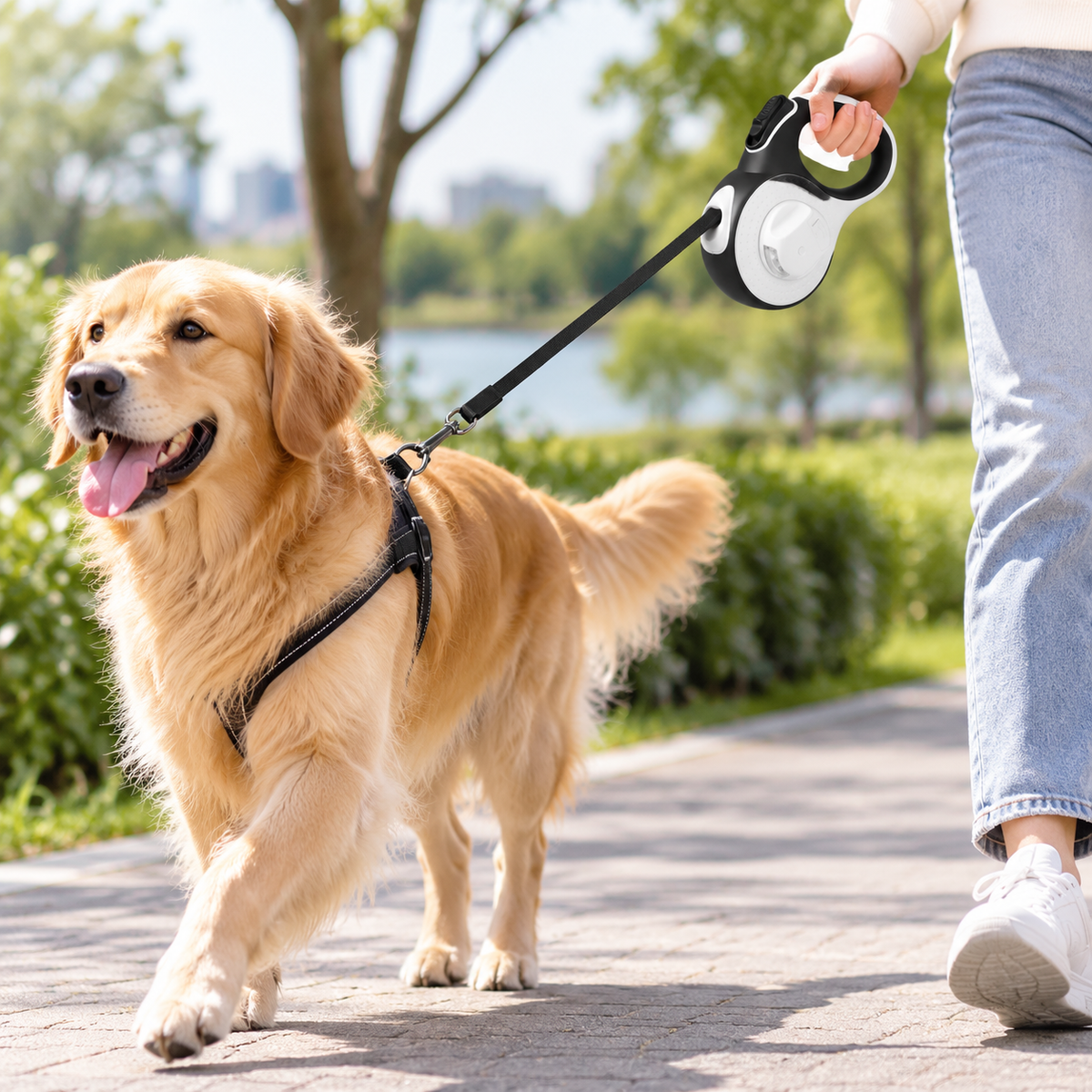 Portable Automatic Pet Walking Lead